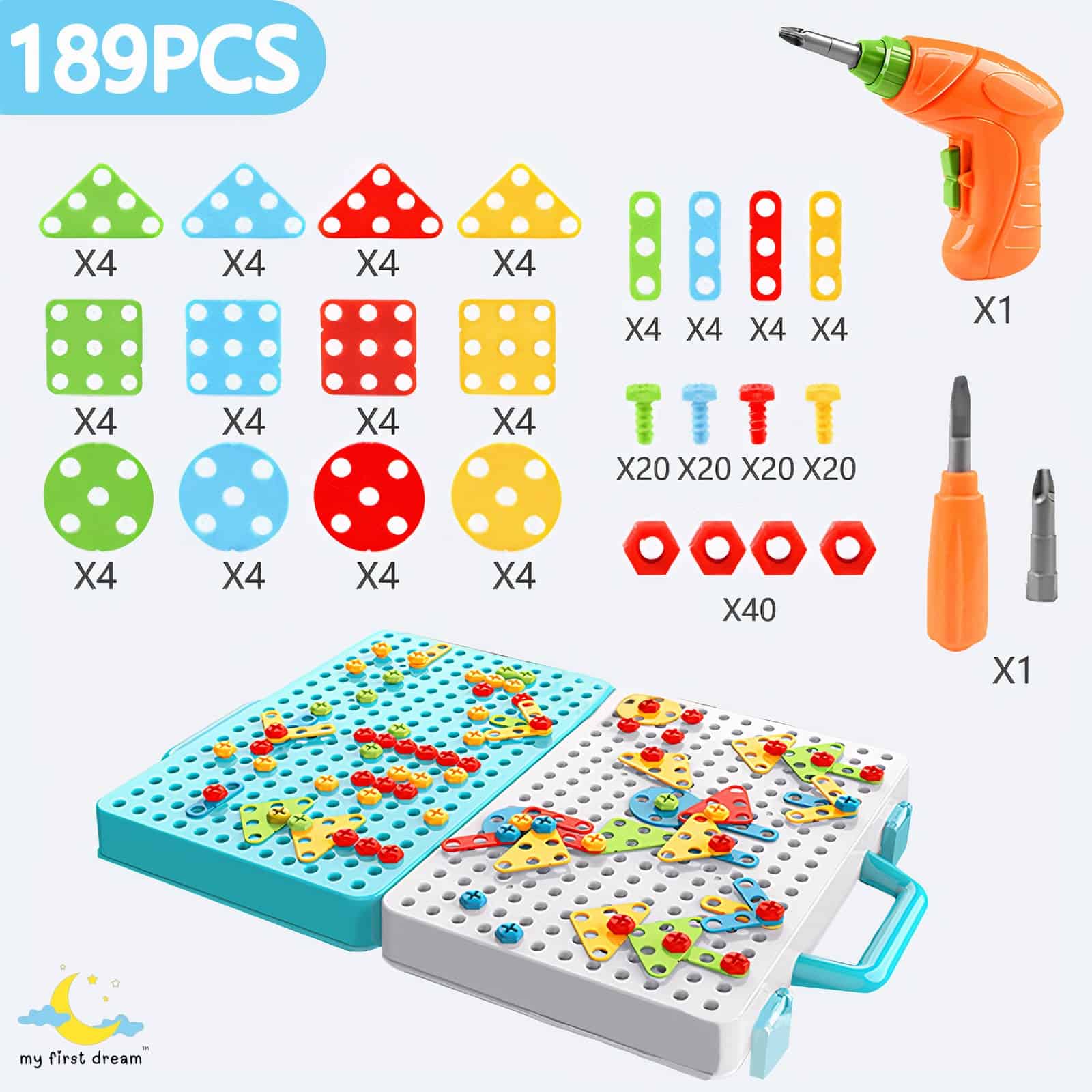 Ensemble de jeu puzzle multi-outils Kid Connection (boîte endommagée)